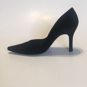 Stuart Weitzman Black Fabric Pump